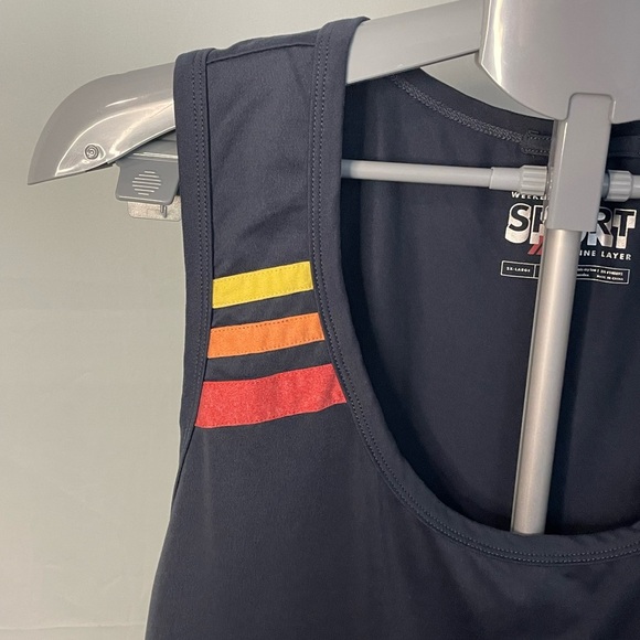 Marine layer tank top grey with stripes on strap size 2X - Picture 2 of 7